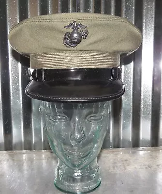 Marine Corps Officer Service Dress Hat Cover Size 6 7/8 USMC Alphas • $80