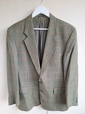 Mario Barutti Mens Houndstooth Blazer Size Large/42  Made In Germany Good Con • £19.99