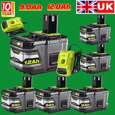 £20.85 • Buy 2X For RYOBI P108 One 12.0Ah 18V Plus High Capacity Battery 18 Volt Lithium-ion