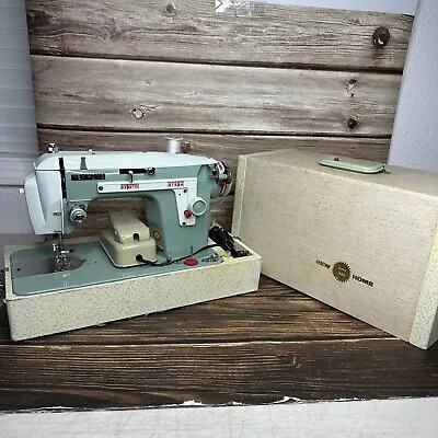 Vintage Janome New Home Sewing Machine MODEL 532 W/ Pedal & Case Tested/Working • $169.95