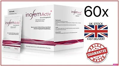 £30.99 • Buy INOFEM Inofolic 60x PCOS, Pregnancy, Inositol & Folic Acid Ovulation