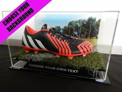 ✺New✺ Football Boot DISPLAY CASE - AFL Aussie Rules Sports Memorabilia Lego • $149.99