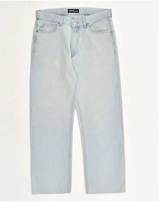 CERRUTI 1881 Mens Straight Jeans W34 L26 Blue Cotton NR03 • £21.74