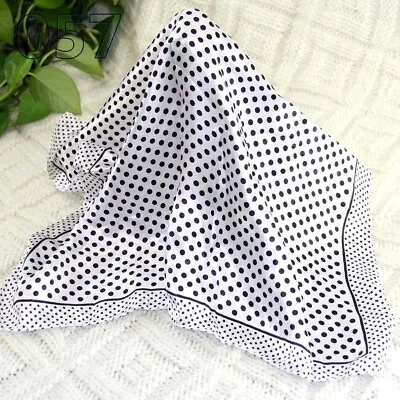 Vintage Elegant Designs Silk Satin Feel Ladies Small Square Head / Neck Scarf 57 • $4.49