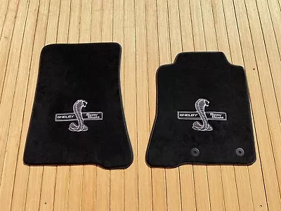 RHD! For Ford Mustang Shelby Super Snake Floor Mats Carpet Black 2pcs 2015-21 • $159.99