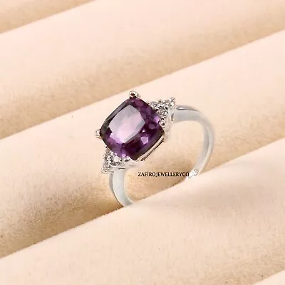 Alexandrite Ring Promise Ring June Birthstone Vintage Ring 925 Sterling Silver • $89.99