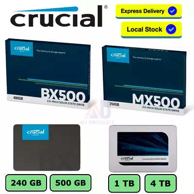 Crucial SSD 240GB 480GB 1TB 2TB BX500 MX500 Solid State Drive 2.5  SATAIII MX500 • $139