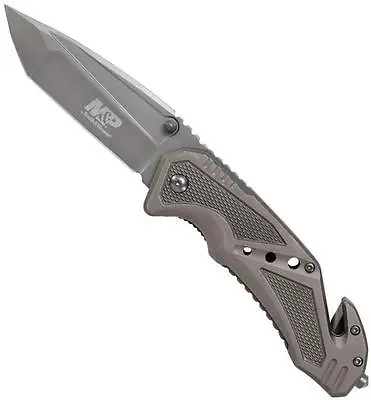 Smith & Wesson Military & Police Liner Lock Folder Grey Aluminum Handle SWMP11G • $25.20