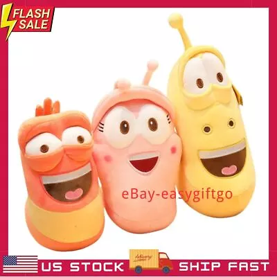 3Pcs Larva Plush Toys Cute Stuffed Worm Korean Anime Insect Slug Creative Dolls • $39.98