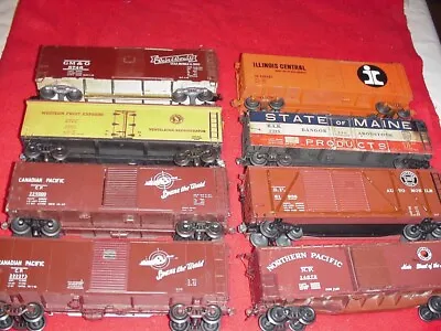 (8) Vintage HI-Rail   Boxcars For 3 Rail Operation • $95