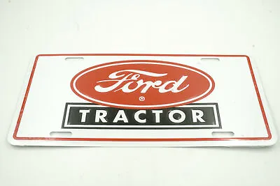 Ford Tractor Red Logo Licensed Aluminum Metal License Plate Sign Tag • $12.95