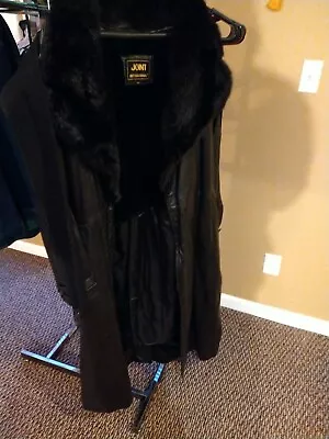 Men Full Length Leather Coat SIZE IS A 44. • $264