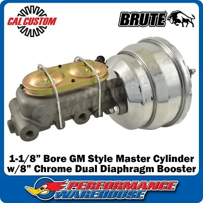 $260.15 • Buy LC LJ Torana 1-1/8  Bore GM Style Master Cylinder & 8  Chrome Dual Brake Booster