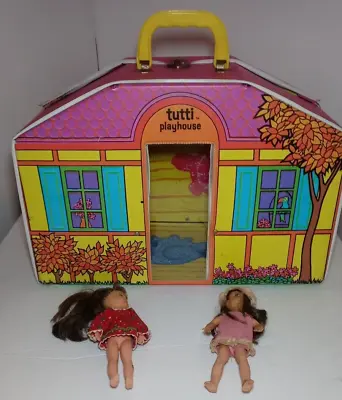 Vintage Mattel Tutti Playhouse Barbie And 2 Tutti Dolls One Is Nice Other TLC • $35