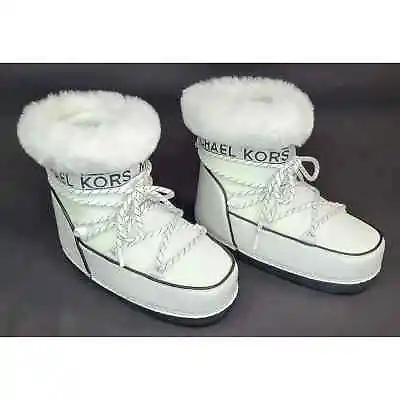 MICHAEL Michael Kors Women’s Zelda White Winter Snow Boots 9W • $84.95