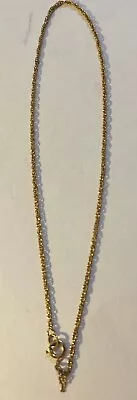 Trifari Vintage Gold Tone  Chain Necklace 14” • $17