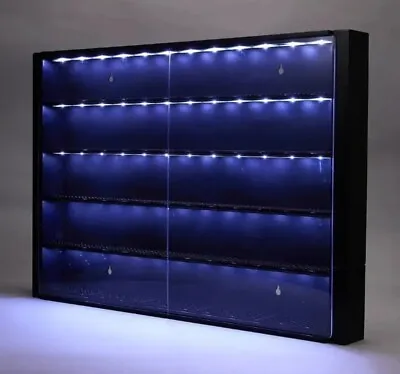 LED Display Case For Fast & Furious Hot Wheels 1:64 Scale 24 Diecast Toy Car Set • $84.19