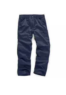 £14.49 • Buy *mega Low Price* Scruffs Hardwear Navy Blue Work Trousers-all Sizes- 30 -38  W