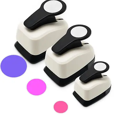 3 PCS Paper Punch Set Creative Craft Circle Hole Punch For Paper CraftsCardstoc • $23.92