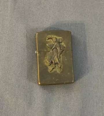 1995 Marlboro Bucking Bronco Brass Zippo Lighter Marlboro Country Store Unstruck • $31