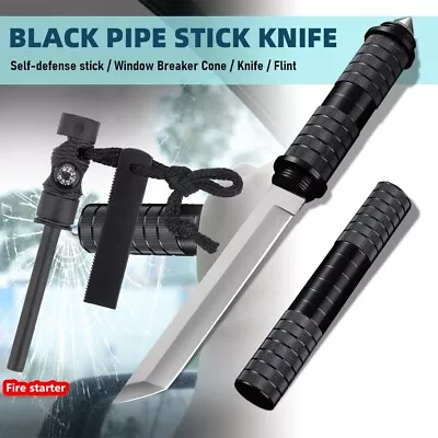 11.4  Black Survival Tactical Camping Outdoor Fixed Blade Hunting Military Knife • $6.99