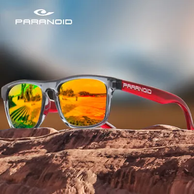 $20.89 • Buy PARANOID Square Sport Polarised Sunglasses Mens Womens Outdoor Driving Glasses
