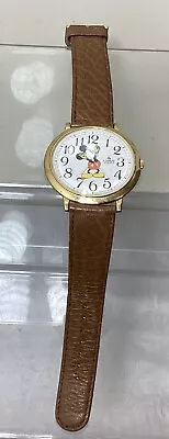 Vintage Oversized Lorus Mickey Mouse Disney Quartz Watch - Model: V501-0-A20 • £89