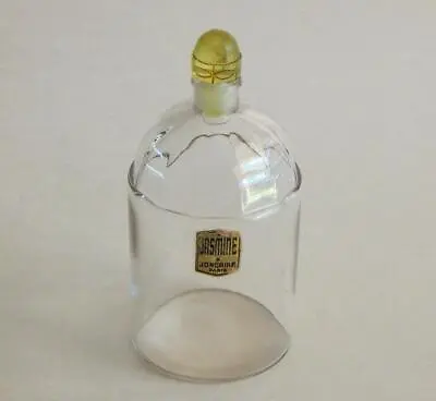 Vintage Joncaire Jasmin Perfume Bottle With Vaseline Colored Button Stopper • $59.99