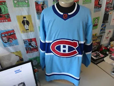 Montreal Canadiens Adidas Reverse Retro 2.0 Authentic Fight Strap Jersey 54 • $94.99