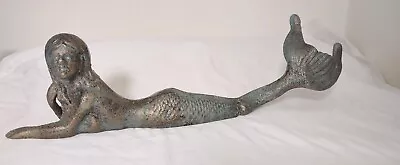 Cast Iron Laying Mermaid  • $30