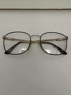 VTG NEW Logo Paris Gold & Red Tortoise YOUTH Round Glasses 48-17-125 LJ 361 • $25