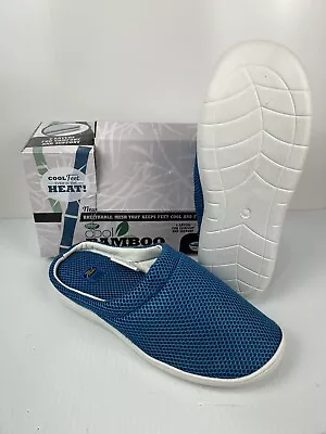 Comfort Pedic Cool Bamboo Anti-Fatigue Gel Slippers Men’s 7.5-8.5 Women’s 9-10.5 • $15.38