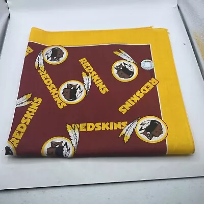 Vintage NFL Washington REDSKINS Bandana Made In USA Scarf Handkerchief • $9