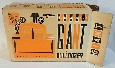 Vintage Louis Marx Toys Battery Operated Giant Bulldozer  - Original Box Only • $25