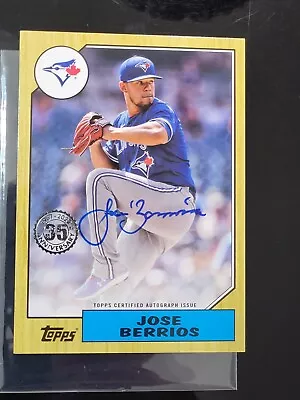 2022 Topps 35th Anniversary Jose Berrios On-card Autograph Blue Jays READ • $8