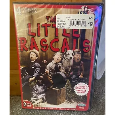 Vintage The Little Rascals DVD 2 Discs 4 Episodes Commercials Classic Cartoons • $5.75