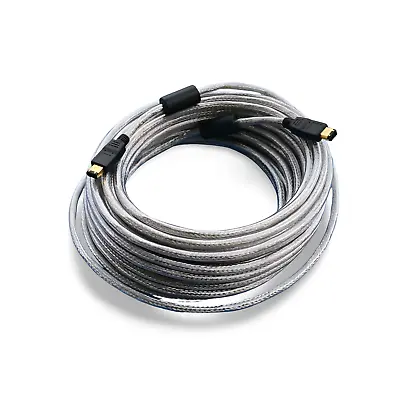 25ft Firewire Cable 6 Pin To 6 Pin - Silver • $31.85