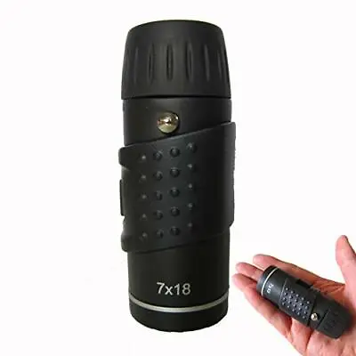 Pocket 7x18 Monocular With Adjustable Focus Handheld Small Tiny Telescope Monos • £14.75