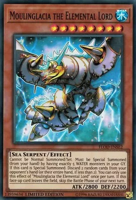 Moulinglacia The Elemental Lord - FLOD-ENSE2 - Super Rare - Limited Edition X3 - • $2.13