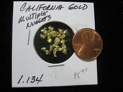 California Gold 1.134 Grams Multiple Nuggets Very High Purity • $105.99