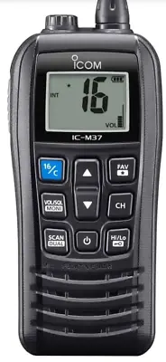 Icom IC-M37  Handheld VHF Marine 2-Way Radio -  Waterproof And Floats UK 37/M2 • £205