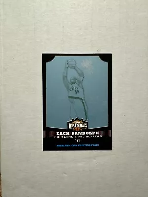 Zach Randolph 2006-07 Topps Triple Threads #45 Cyan Printing Plate 1/1 • $19.95