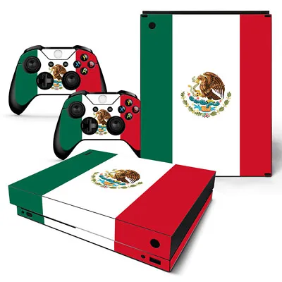 Xbox One X Skin Design Foils Sticker Screen Protector Set - Mexico Motif • $34.28