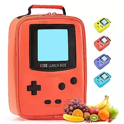 Kids Lunch Box Insulated Soft Lunch Bag Leather Lunch Box Gameboy Mini Cooler Ba • $27.43