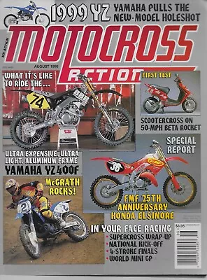 Motocross Action Magazine August 1998 MXA Yamaha Honda KTM Suzuki • $9.89