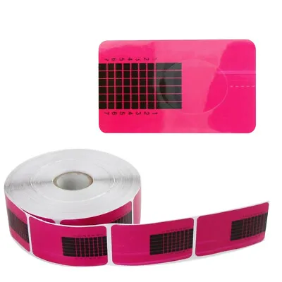 Narrow Pink Nail Building Forms UV/LED Builder Gel Polish Acrylic Tips Templates • £2
