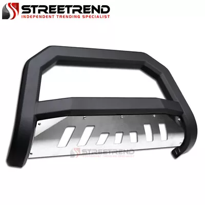 For 05/06-10 Hummer H3 Matte Blk AVT Edge Bull Bar Brush Push Bumper Guard Skid • $225.99