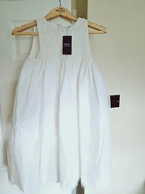 £350 • Buy  Polo Ralph Lauren Girls Smocked Embroidered White Dress Size Us16/12-14 Years 