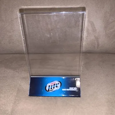 Miller Lite Light Table Top Beer Sign  Menu Holder -makes Great Picture Frames • $4