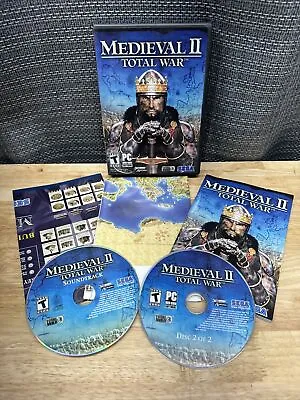Medieval II: Total War (PC Game 2006)  Guide And Map Disc 2  & Soundtrack Only • $11.99